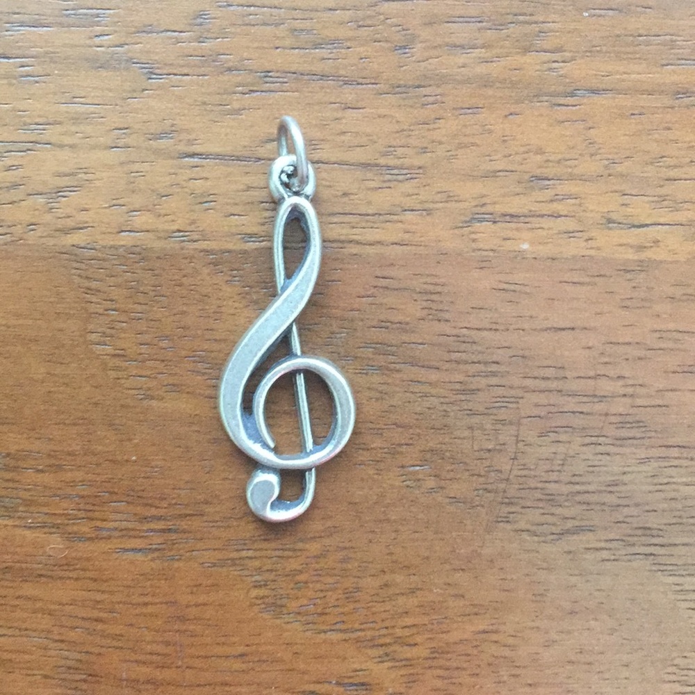 Sterling Silver Treble Clef Pendant